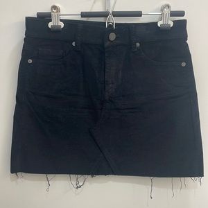 BlankNYC velvet black mini skirt